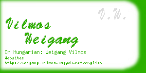 vilmos weigang business card